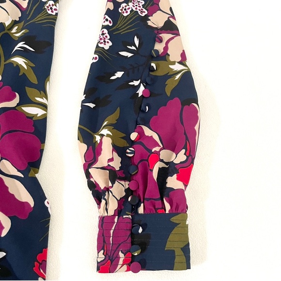 TOMMY HILFIGER Women’s Floral Print Chiffon A-Line Dress - Picture 6 of 11